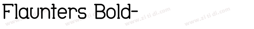 Flaunters Bold字体转换